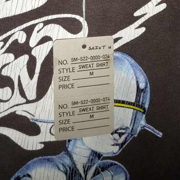 Saint Michael X Sorayama Sexy Robot Aerosmith Crewneck Sweatshirt - Picture 7 of 7